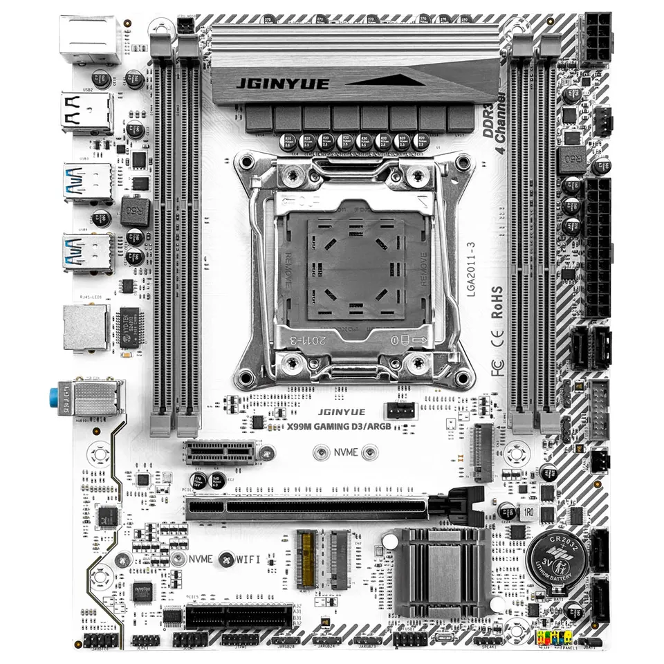 Jginyue X99M Gaming D3 DDR3 Štyri kanály ARGB ARGB pre hernú plochu