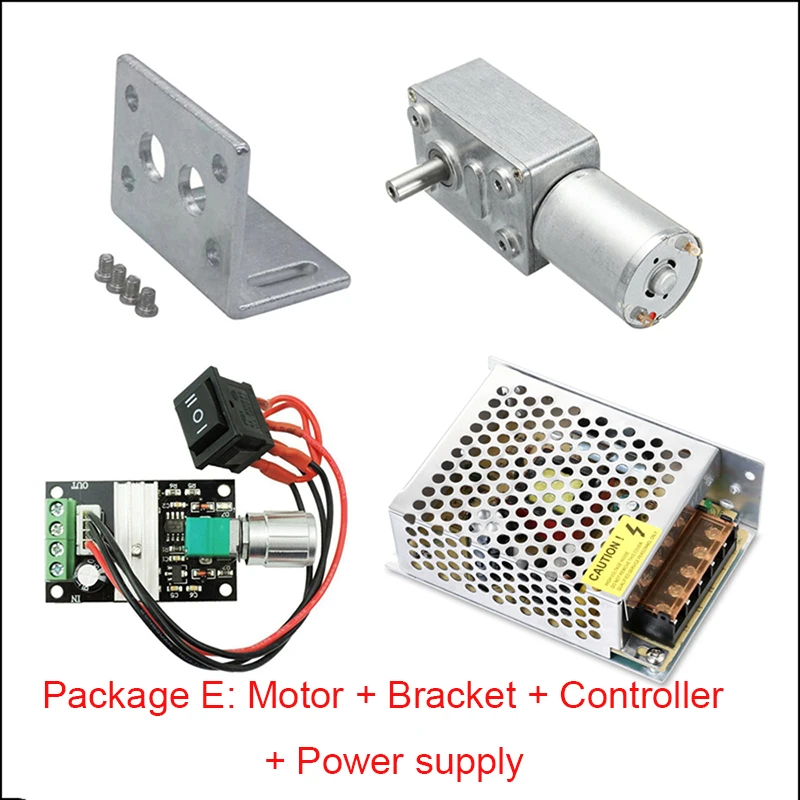 JGY370 Geared Motor 12V 24 V Nízka rýchlosť veľkého krútiaceho momentu JGY370 Držka