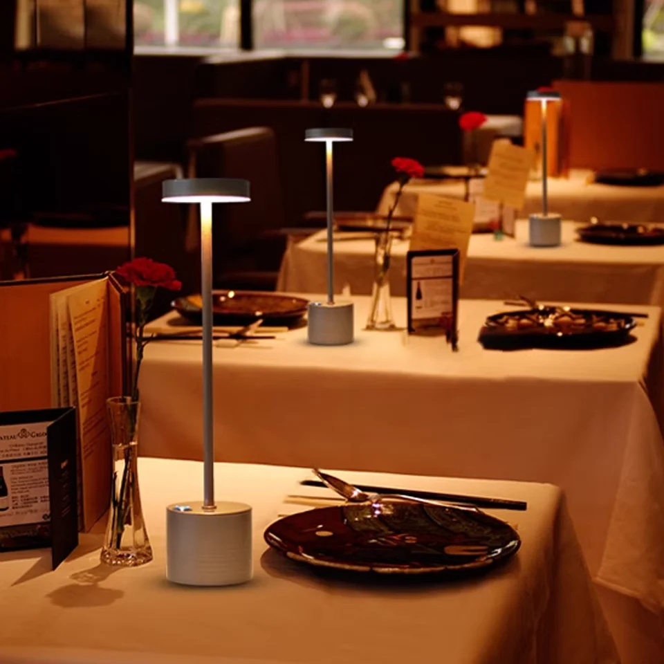 Jianbian LED LED nabíjateľné USB stolové lampa bezdrôtový dotyk stmievanie stolovej lampy pre bar KTV Hotel obývacia izba nočná nočná nočná lampa lampa