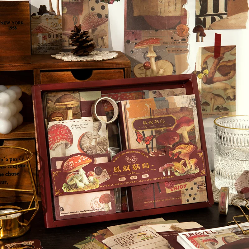 Jianqi 125ks/set Vintage dekor slepka na scénu sada vodotesných domácich miláčikov DIY Scrapbooking Junk Journal dekorácie nálepky na kancelárske potreby