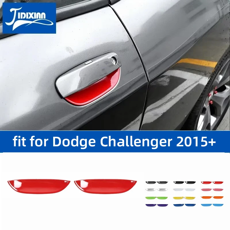 Jidixian Car Door Ruck Rucker Bowl Decoration Cover Fit for Dodge Challenger 2015 2016 2017 2018 2019 2020 2021 2022 2023 2024 2025