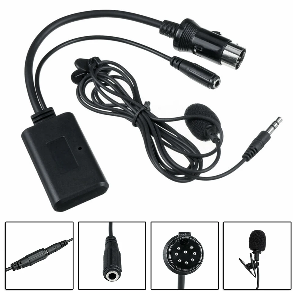 Jierui-BT 5908 Adaptér zvukového kábla pre Alpine KCM-123B M-BUS 9501 9503 9823 9825 8PIN AUX AUX Audio HIFI káblový adaptér kábla
