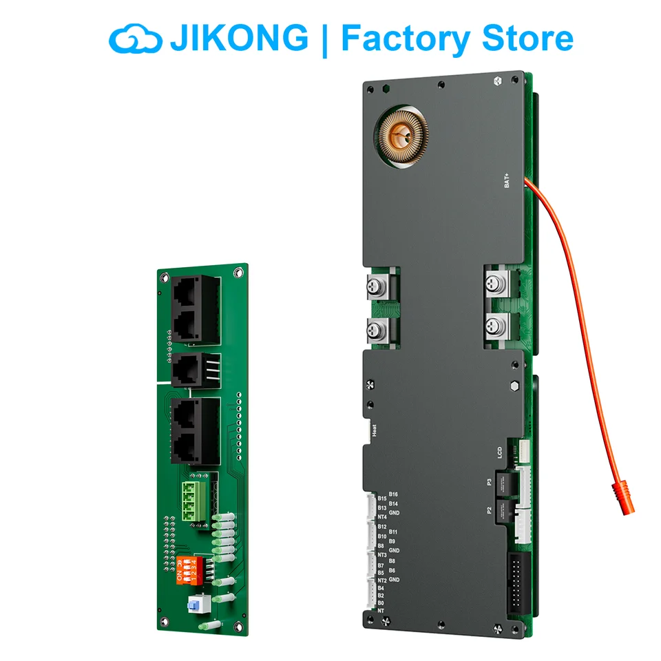 Jikong BMS 8S/16S 24V 48V LIFEPO4 LI-ION batéria 100a 150a 200A 200A Energia domácnosti Energia do invertora aktívneho vyrovnávača 1A 2A JKBMS