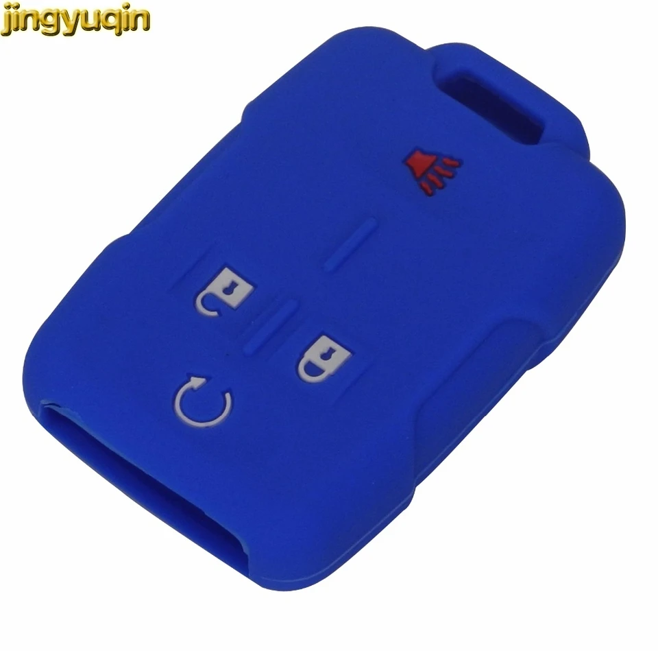 Jingyuqin 10ks Silikón Remoet Car Kryt Cover Puzdro pre Cadillac pre Chevrolet Silverado pre GMC Sierra CAR STYLING 4 Buttons