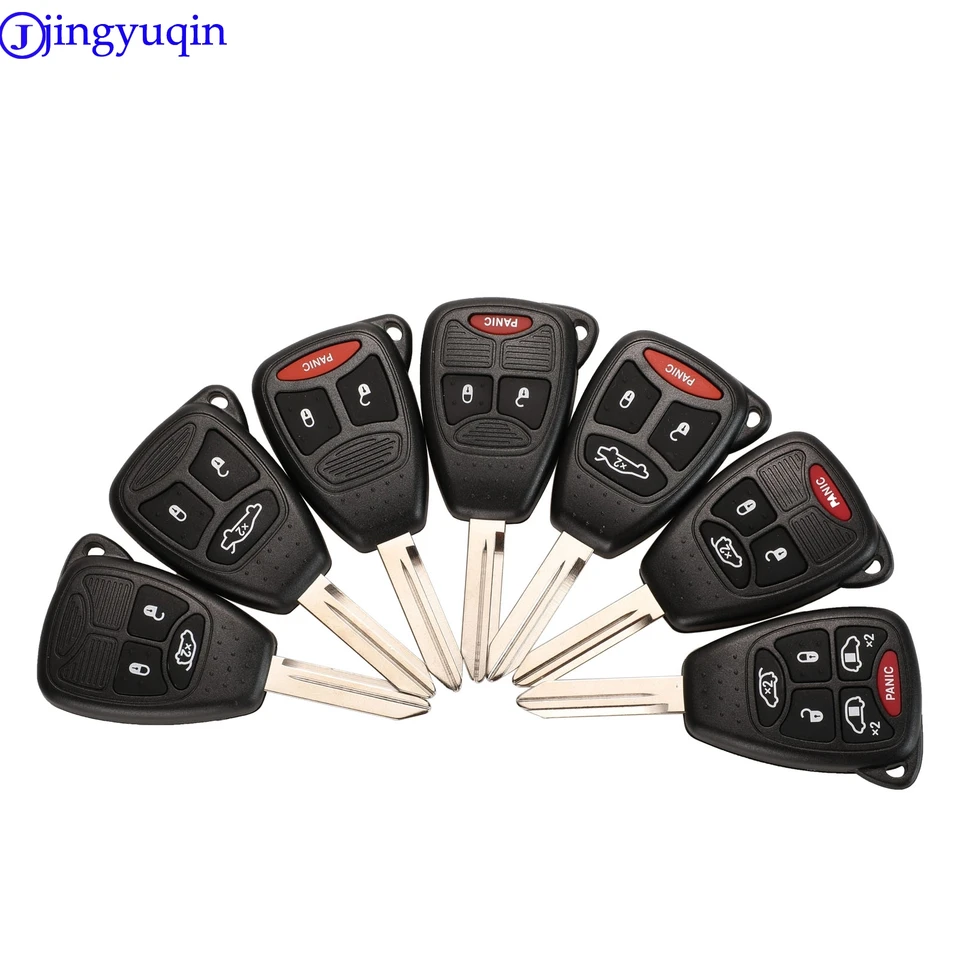 Jingyuqin 2/3/4 B Splachto na vzdialené auto pre kľúče pre kľúče pre Chrysler 300 Aspen pre Dodge Dakota Durango pre veliteľa Jeepa Grand Cherokee