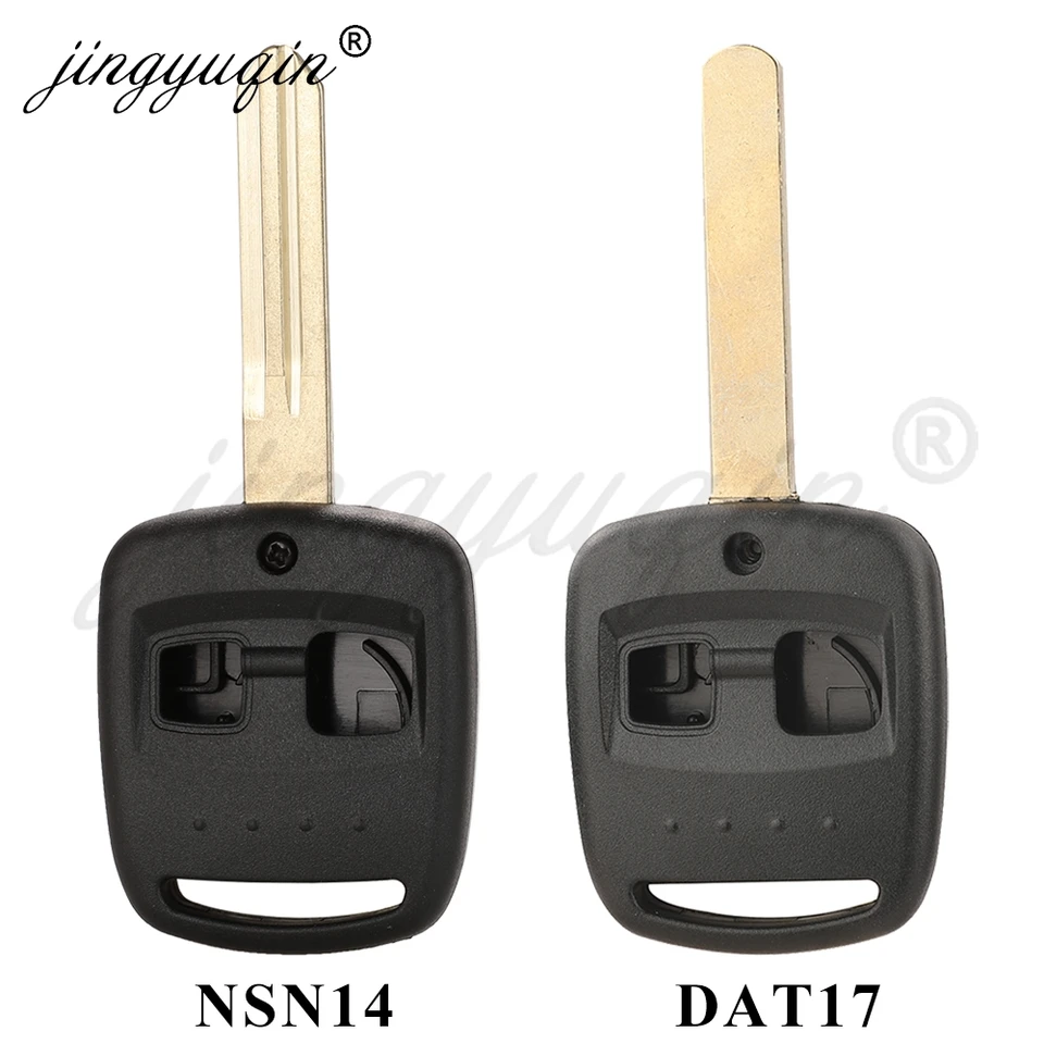 Jingyuqin 2 tlačidlá vzdialené kľúče pre Subaru Forester Legacy Impreza Outback 2000 2001 2002 Kľúčový prípad FOB DAT17/NSN14 BLADE