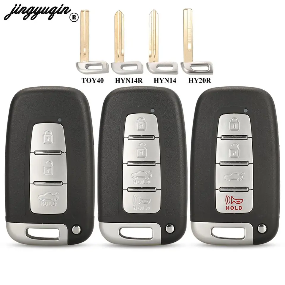 Jingyuqin vzdialený kľúče puzdro pre Hyundai Elantra Genesis Veloster Equus Tucson Sonata Azera I30 IX35 Kia Forte Mohave K2 K5