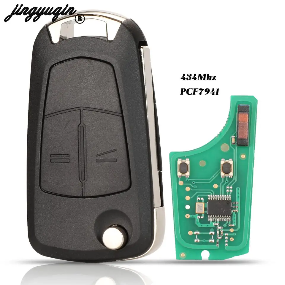 Jingyuqin Walklee Diaľkový kľúče oblek FOD 2 GLOTH 433MHZ PCF7941 pre Opel/Vauxhall Astra H 2004-2009 Zafira B 2005 - 2013