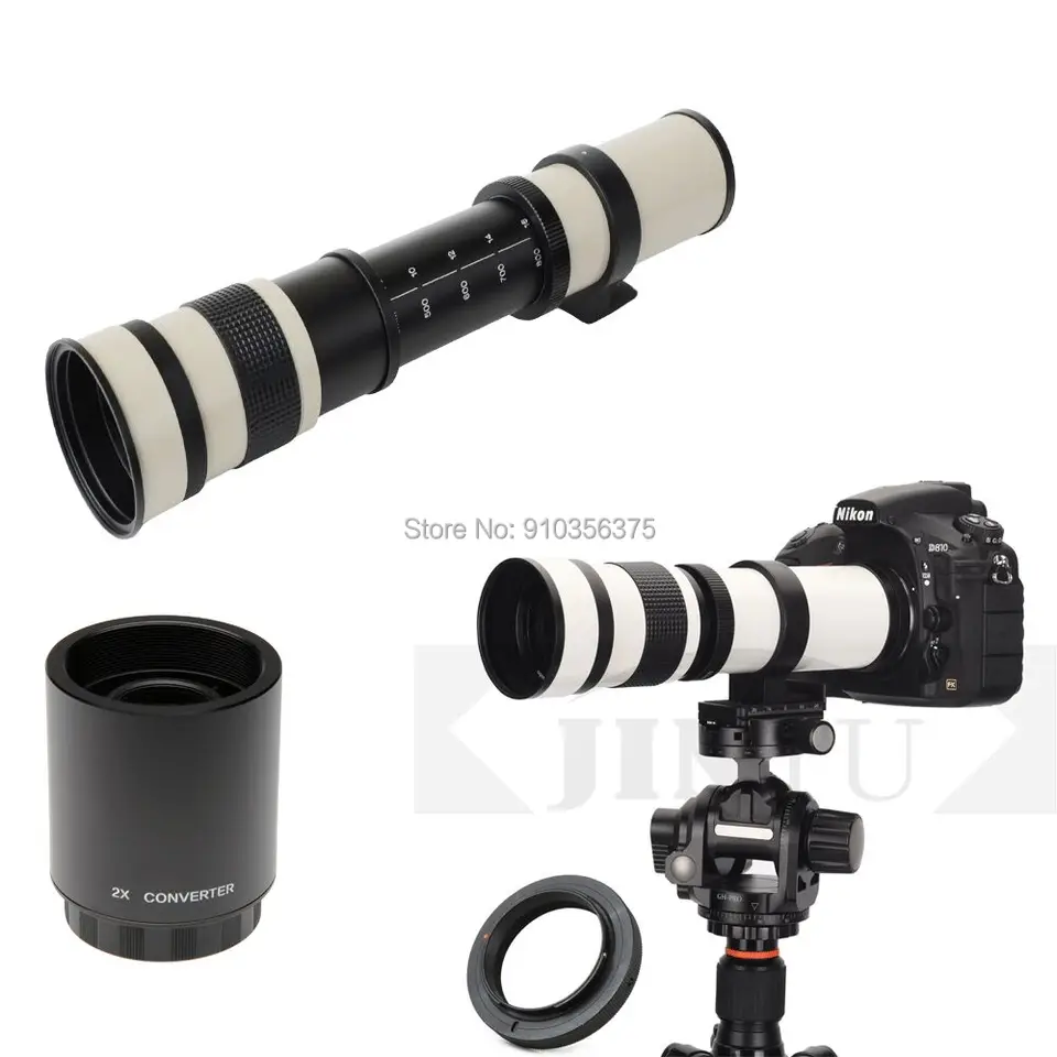 Jintu 420-1600 mm f8.3 Ručné zaostrené objektív teleobjektív premiéry pre Sony E Mount A9 A7R3 A7R2 A7M3 A7M2 A7S2 A6500 A6300 A6000 A6000