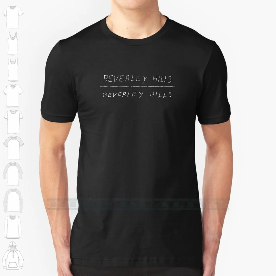Jinx-Beverley Hills-White 100% bavlnená tričko Jinx Robert Bob Durst Beverley Beverly Hills Susan Berman Morris Black