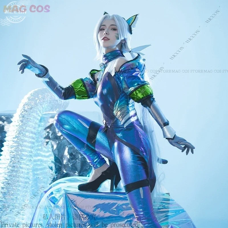 Jinx Phantom Fighting Cat Cosplay kombinéza parochňa mačka uši