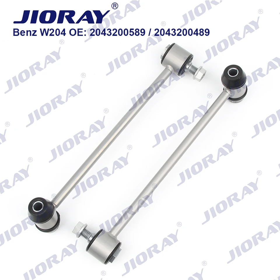 Jioray Zadný výkyvový koncový koncový stabilizátor Link pre Mercedes Benz C-Class W204 S204 E-trieda W212 S212 GLK X204 2043200489 2043200589