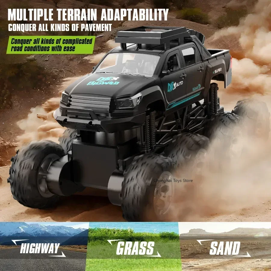 JJRC Super RC CAR 8WD 8-koliesko, terénne vozíky s kusovou obrnenou lezenie vozidla Viac terénové elektrické vozidlá pre chlapcov