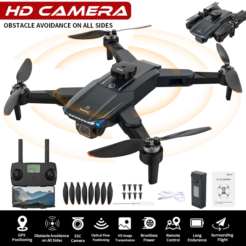 JJRC X33 GPS DRON WIFI Mapovanie 4K Aerial Camera Brushless 3D FLOW FLOWNABLE DRON ONE Kľúč Vráťte diaľkové ovládanie hračiek