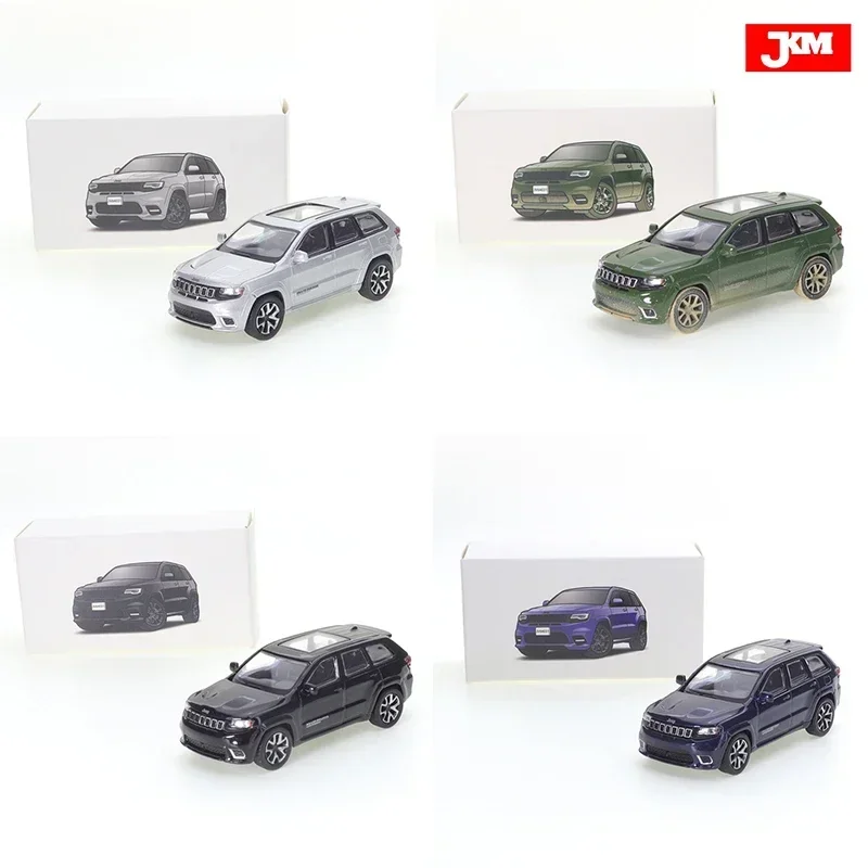 JKM 1/64 Jeep Grand Cherokee Trackhawk 2019 Séria SUV Diecast zliatiny Model Model Car Friends Darčeky Zhromažďovanie ozdobných hračiek Boys