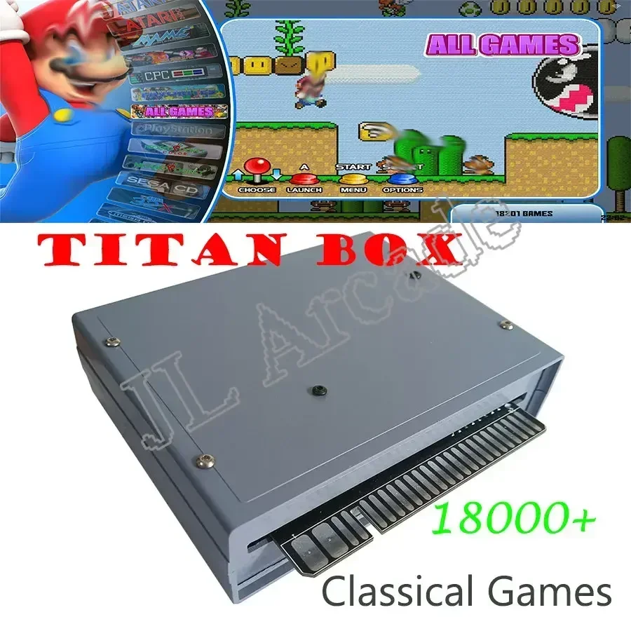 JL-Multi Games Jamma Titan Arcade Game Board, HDMI pre retro bojové herné skrinky, Orange Pi PC, 11884 v 1, 18000 +