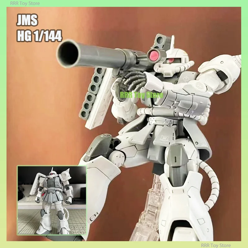 JMS HG 1/144 MODLÁDNA MODEL Súprava GTO Zaku 2 Základná obmedzená farba maľby s holením matsunaga fluorescenčnou vodnou nálepkou plast