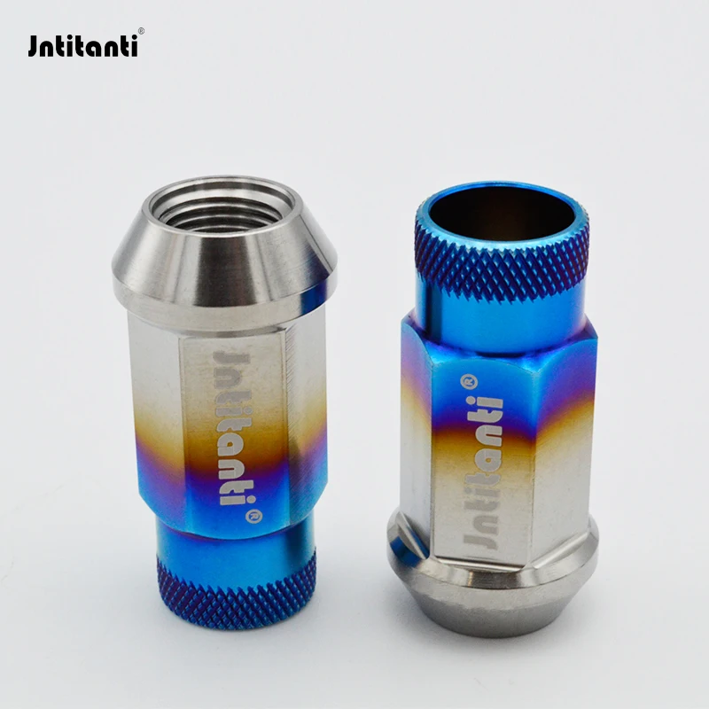 Jntitanti Gr5 Titanium Wheel Rim Lug Nut skrutka M12x1.5x48mm štýl pre Toyota Honda Mazda Mitsubishi Ford Buick Chevrolet Hyundai