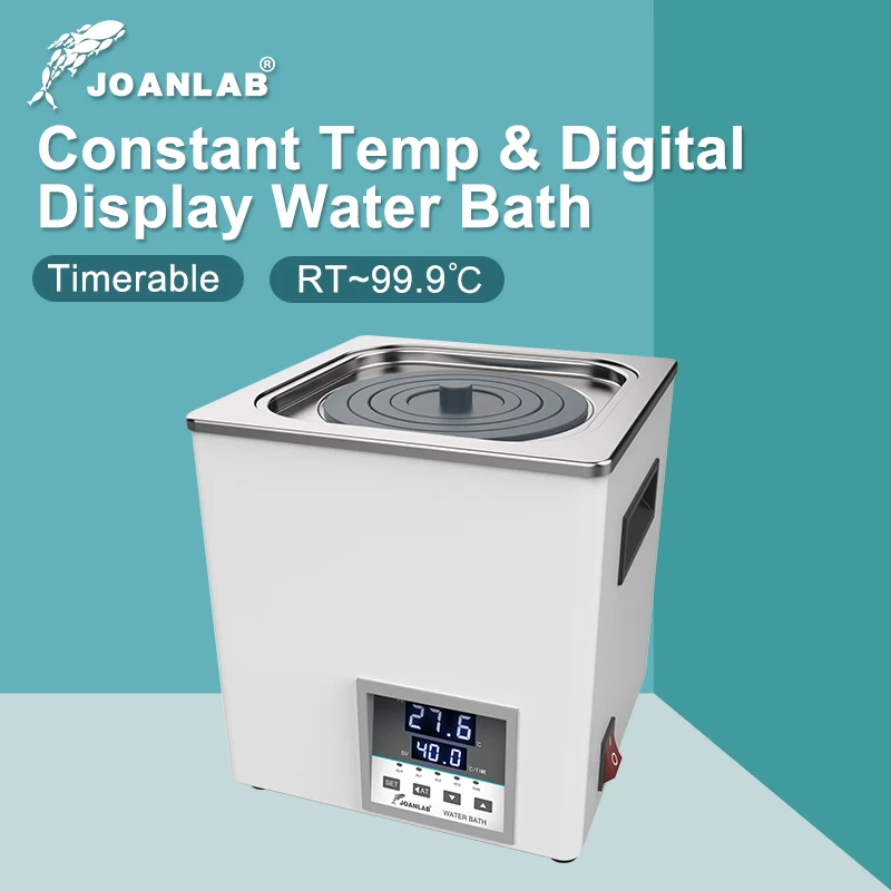 JoanLab Laboratórna vodná kúpeľňa konštantná teplota digitálneho displeja Ohrievača laboratórne vybavenie termostat tanier s jedným otvorom 110V 220V
