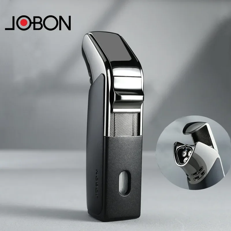 Jobon 3 Jet Flame WindoProof Rovodná priama kovová kovová cigareta zapaľovacia pištoľ kov vonkajší kemping Zapaľovač
