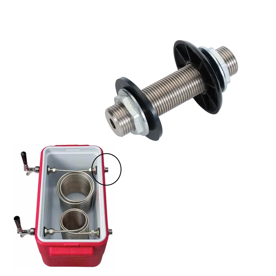 Jockey Box 10cm Stopka Prejdite cez chladič spojenie s konštrukciou z nehrdzavejúcej ocele 8 mm veľkosť