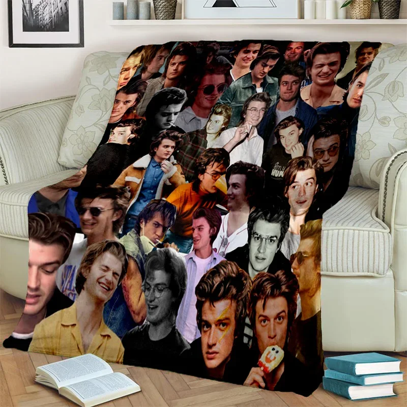 Joe Keery herec 3D tlač HD prikrývka, prikrývka mäkkého hodu pre domácu spál