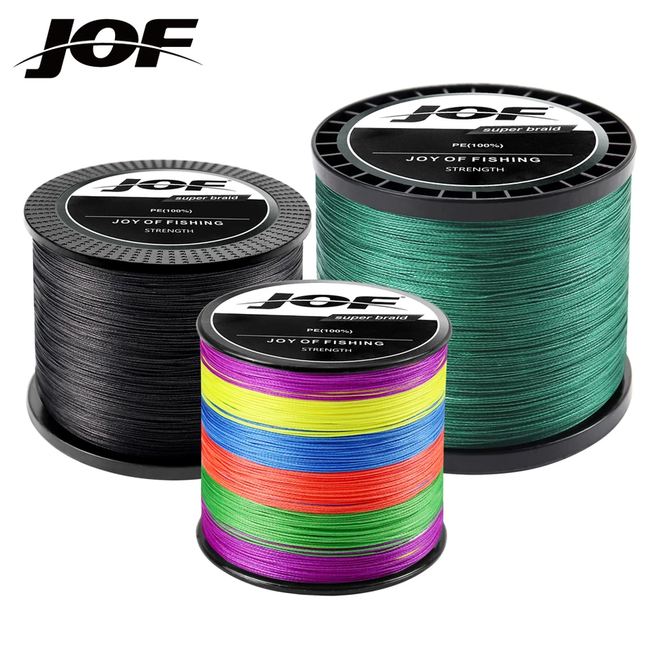 JOF 300 m 500 m 1000 m 4 Prameny PE Pletel Drôt Multifily japonská rybárska linka 0,1 mm-0,5 mm 10lb-83lb CAPRAS