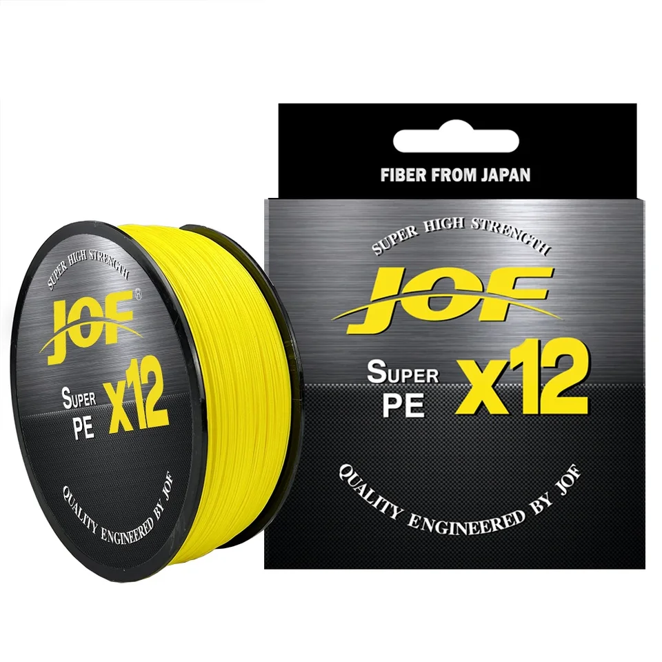 JOF 500 m 300 m 12 pletených rybárskych liniek X12 Weaves drôt Strong PE Multifily Line pre morský rybolov 25/30/39/50/65/77/92 lb PESCA
