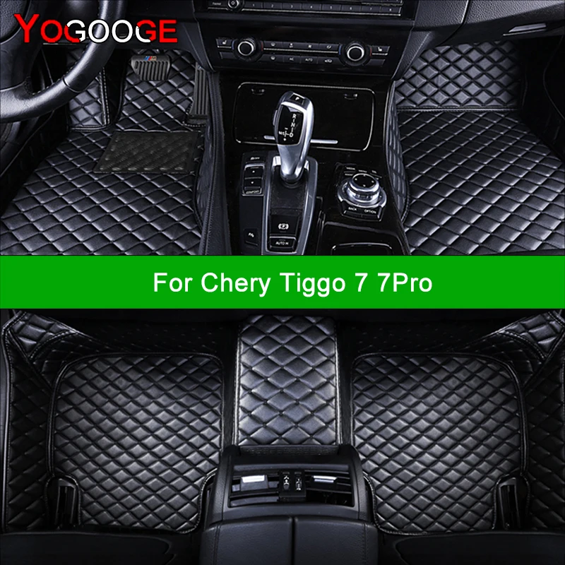 Jogooge vlastné podlahové rohože pre autá pre Chery Tiggo 7 7Pro 7Plus Automatické koberce nohy Coche Accessorie
