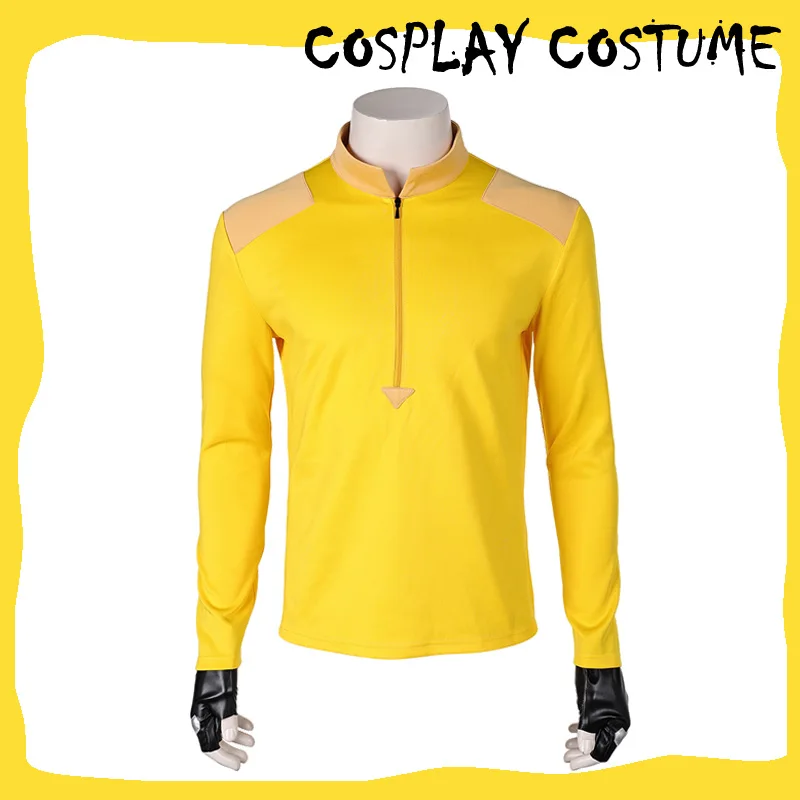 John Economos Cosplay Cartoon TV Creature Rola Commandoos kostým Muži maskovať žlté topy rukavice sada halloweenských oblekov prispôsobených