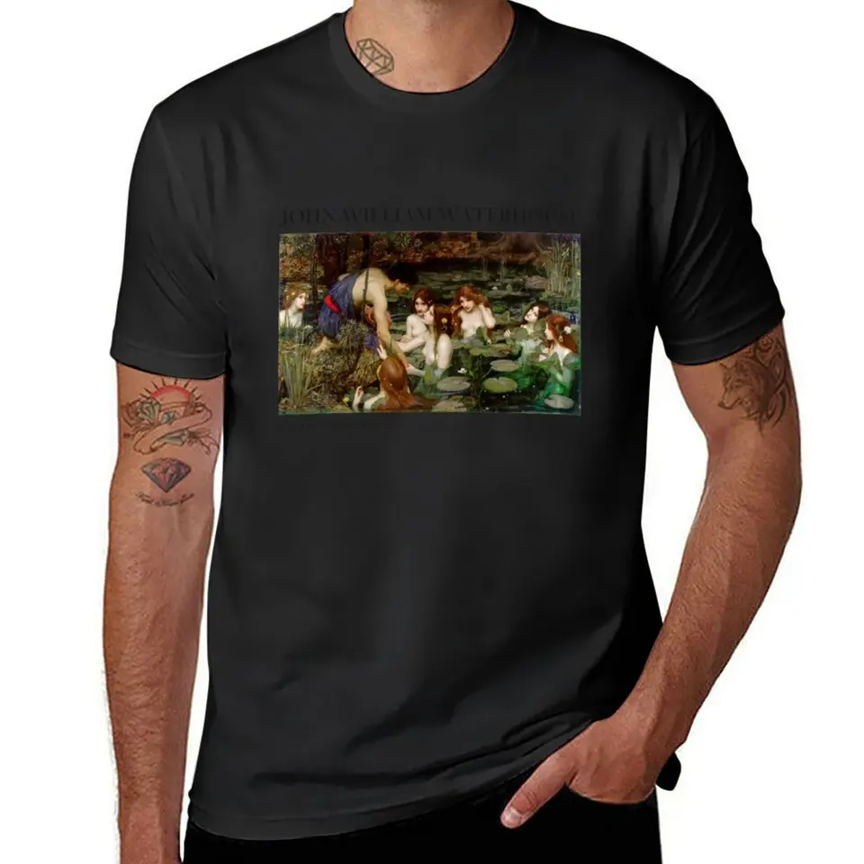 John William Waterhouse Hylas a tričko s tričkami nymphs