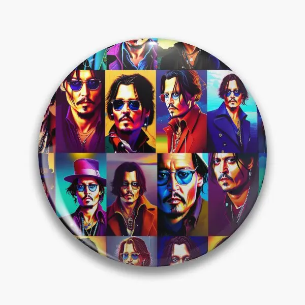 Johnny depp superfan dizajn mäkké gombíky dekorácie Lover Lover Badge klobúk kreatívny klop Pin Collar oblečenie brošňa darček móda módne ženy
