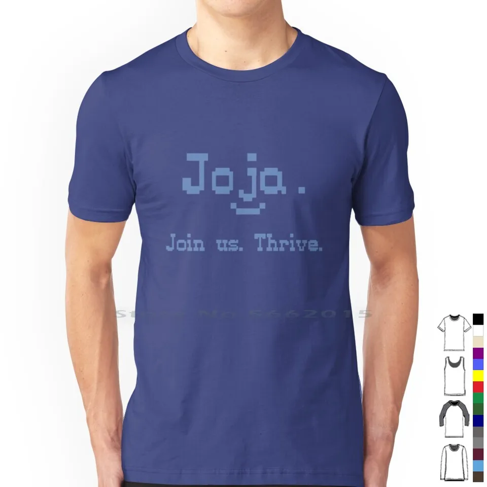 Joja sa k nám pripojí. Prosperovať. Tričko 100% bavlnená stardew Valley Joja Cola Jojamart Joja Mart Video hra Steam Short Long Ruckve Top Top Top