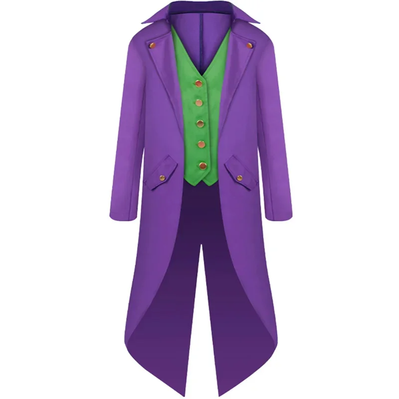Joker Cosplay Kids Boys Fantasia Outfits Movie Dark Knight Super Village Kostý