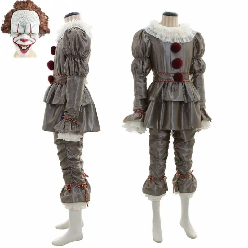 Joker Pennywise Halloween Party Accessories Stephen King It KAPITOLA 2 HORROR CLOWN COSTUME