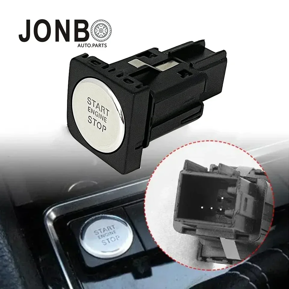 Jonbo Motor Switch Start Stop Button 16D959839 pre VW Jetta 2011 2012 2013 2014 2015 2016 2017 5C7959839 5C7959839C3Q7