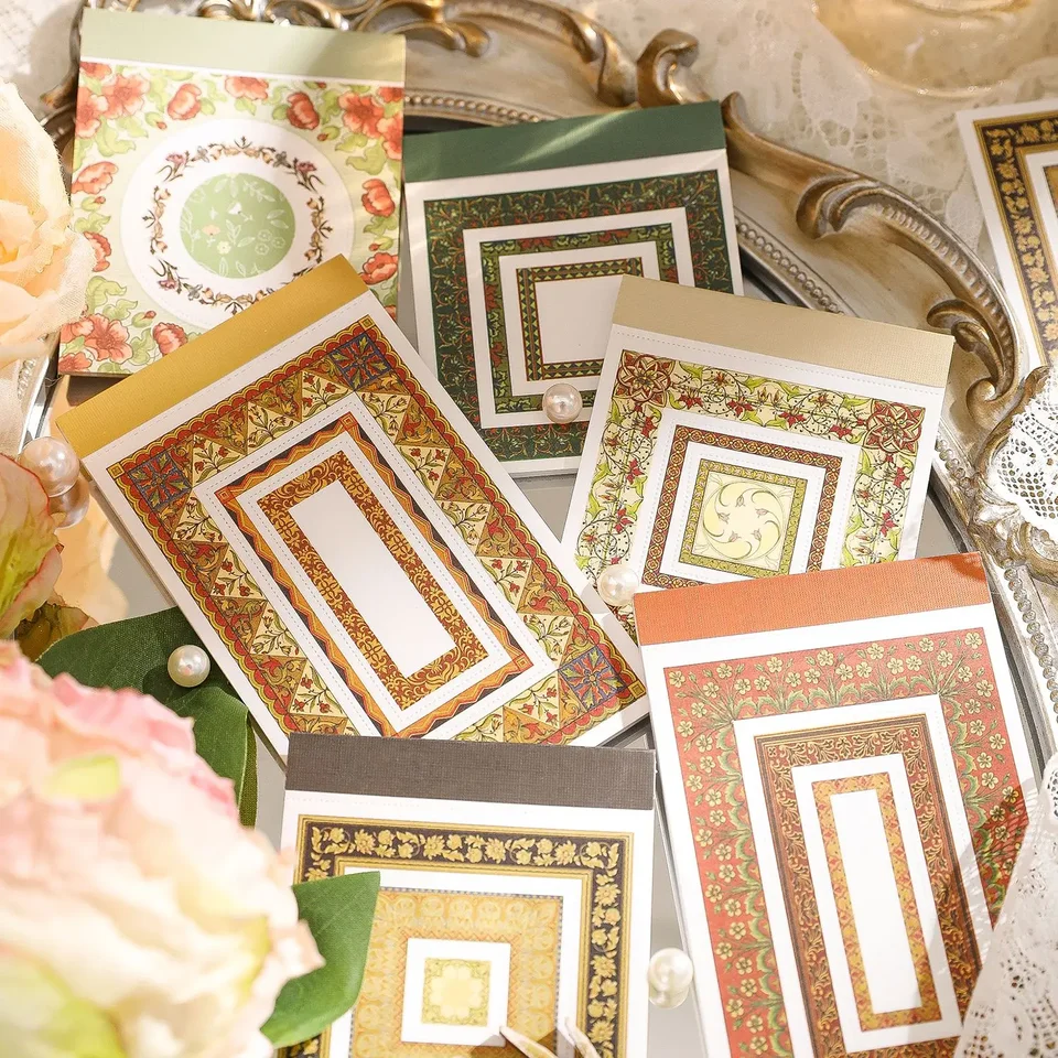 JourNAMM 30ks/balenie vintage kvetinové čipky Materiály papier dekor denník DIY Scrapbook Colage Stationaly Multifunkčný remeselný papier