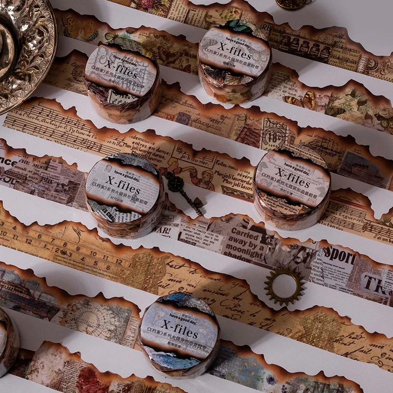 JourrnAMM 25 mm*3M Vintage Washi Tapes Junk Journal Masking Tape DIY Scrapbooking Supplies Planner Photo album deco nálepky