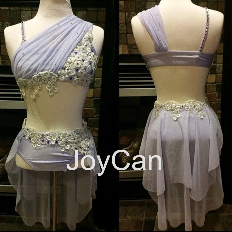 Joycan Lyrical Dance Dress Light Purple jazz tanečný kostým tyč tanečné oblečenie dievčenský výcvik výcvik