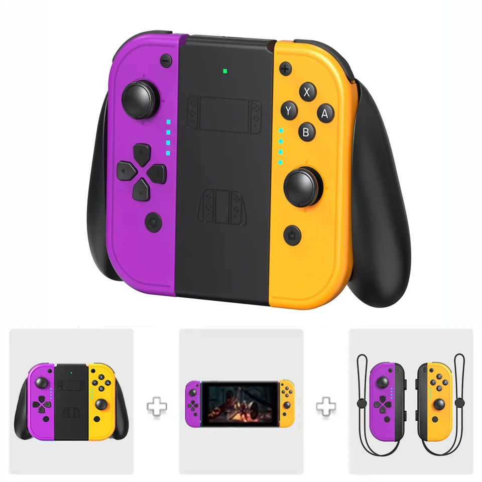 Joycons Wireless Joystick Controller pre Nintendo Switch/OLED/Lite s nabíjaním priľnavosti Bluetooth GamePad Restrice Rady Pad