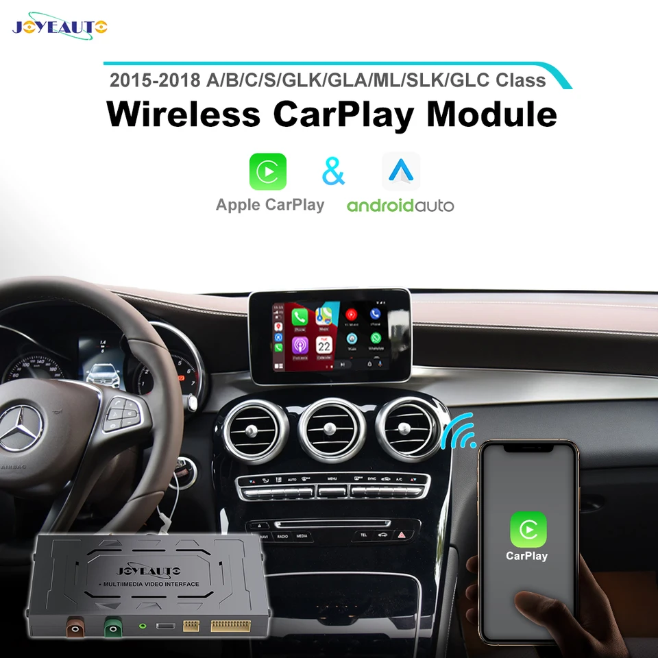 Joyeauto Wireless Apple CarPlay Equtrofit S Class 2015-2018 NTG5.0 W222 pre prednú zadnú kameru Mercedes Android Auto Mirror-Link