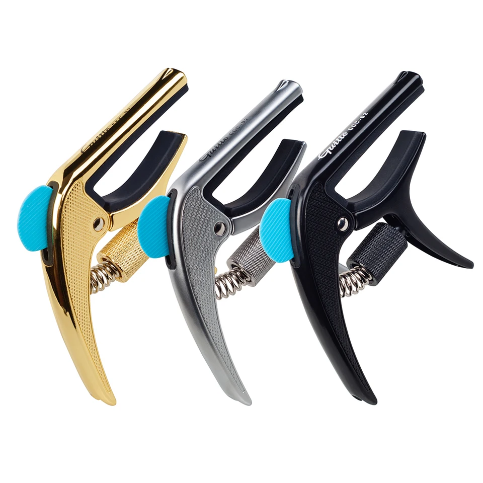 Joyo GGC-02 Guitar Capo zink zink zliatský kov Capo Akustická elektrická gitara ladenie Clamp s slovacími slzami nechtových prístrojov Časti