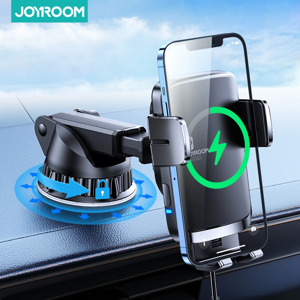Joyroom Car Wireless nabíjačka Držiak telefónu Automatické rýchle bezdrôtové nabíjanie pre iPhone 13 12 12 Samsung S20
