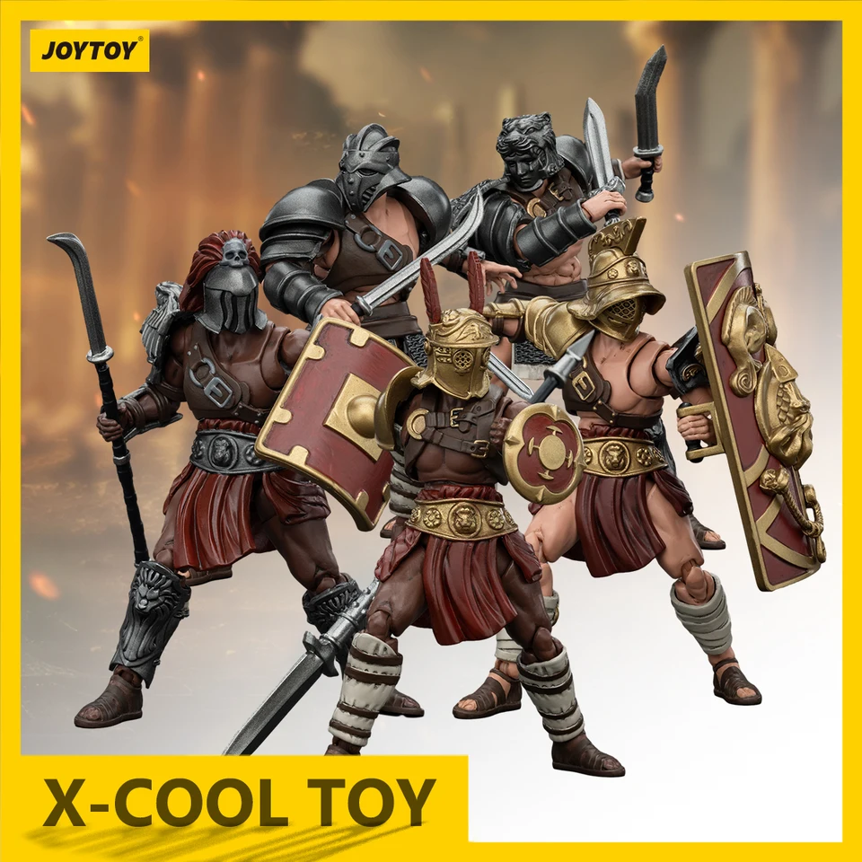 Joytoy Roman Gladiátor Griffon postava gladiátor Murmillo Scissor Hoplomachus akčná figúrka kĺbový hnuteľný figurínový model hračky