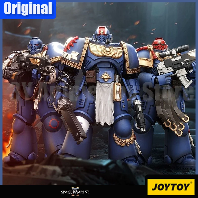 Joytoy Warhammer 40K 1/18 Akčná figúrka Uitramarínky Lieutenant Titus Gadriel Model Collection Collection Destor Decor Toy Hray Darček
