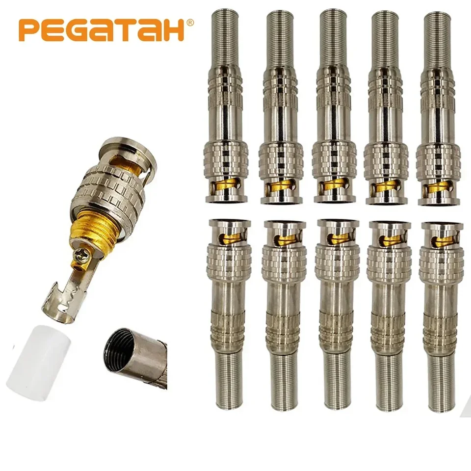 JR-B25 Samec Solderless BNC Connector pre CCTV Camera System CCTV Monitor Accessories