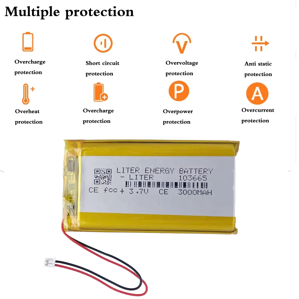 JST 1,25 mm zástrčka 103665 lítium polymérna batéria 3,7 V 3000 mAh pre konzolu s otvoreným zdrojom Miyoo Mini Plus Game Machine Battery