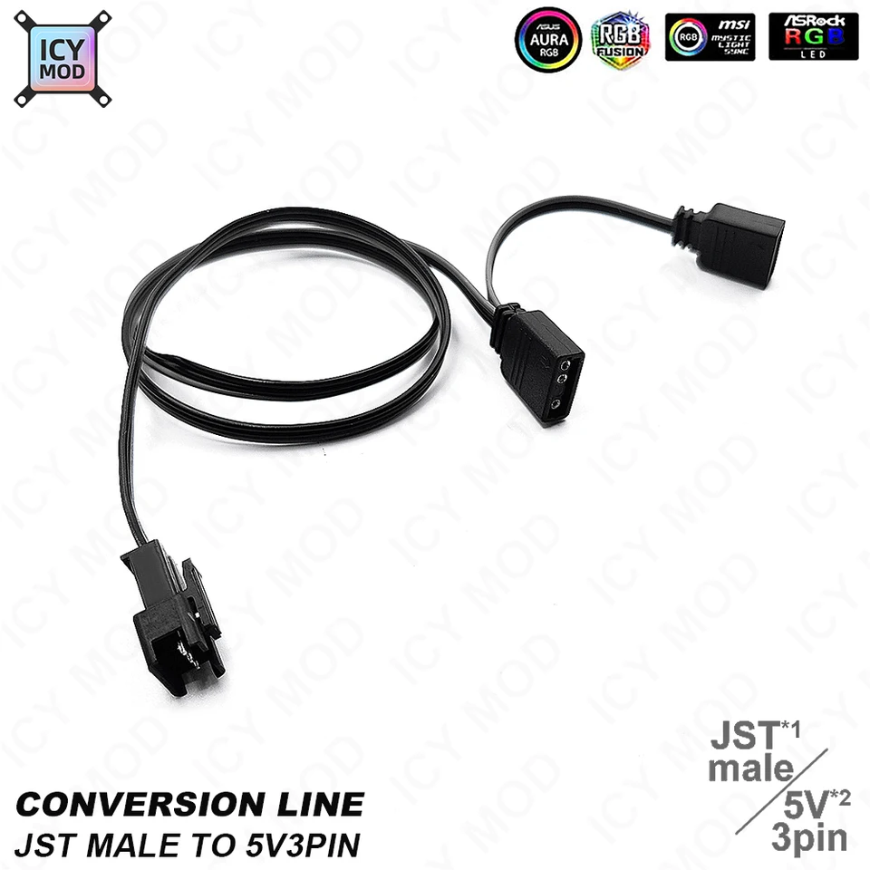 JST Male1-2 5v3pin Základný adaptér Symfónia Symfonické ovládanie Light Control Control Weting DRGB-5V-3PIN