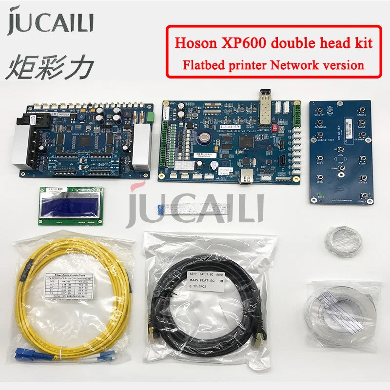 Jucaili Double Head Hoson Board Kit pre súprava tlačovej dosky tlačiarne Epson XP600 pre plošnú tlačiareň Podporuje osi Z
