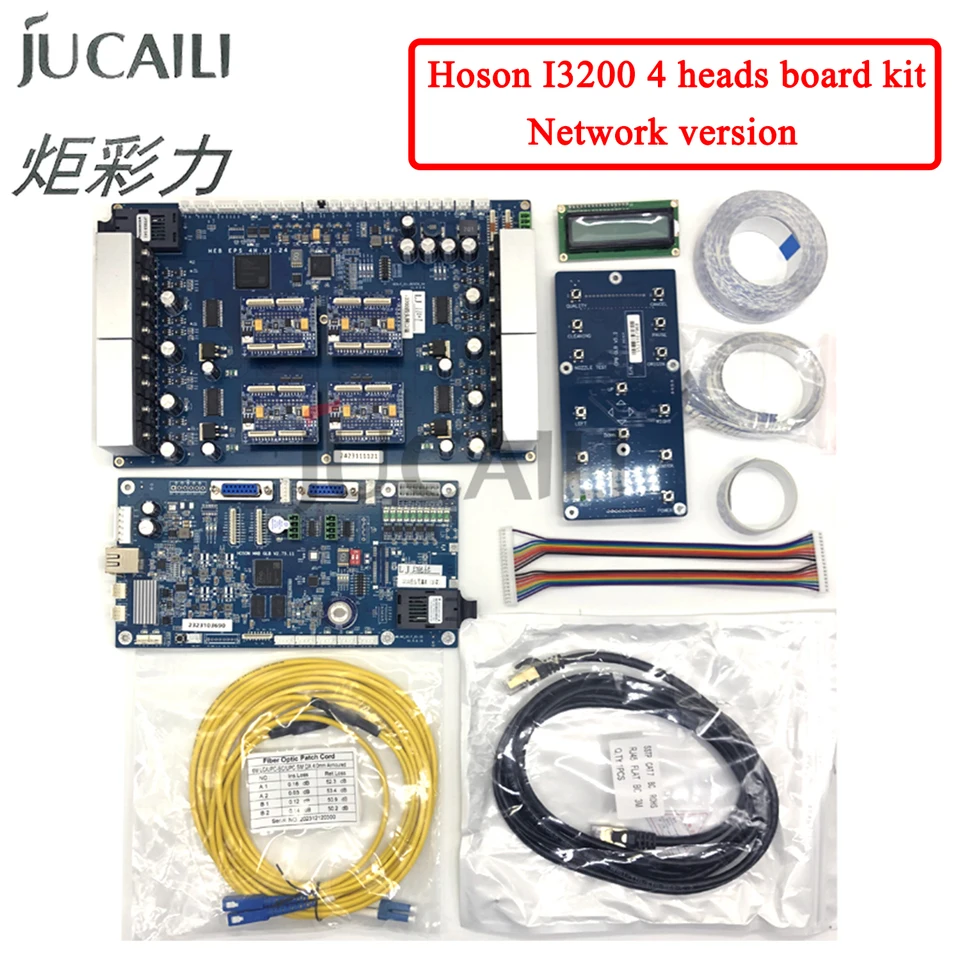 JUCAili Hoson 4 HEADS Kit pre dosku EPSON I3200 Súprava na dosku pre tlač pre vodu/ECO rozpúšťadlo/UV tlačiareň Verzia TLAČ